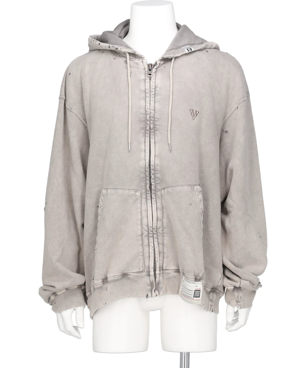 BLEACHED SWEAT PARKA