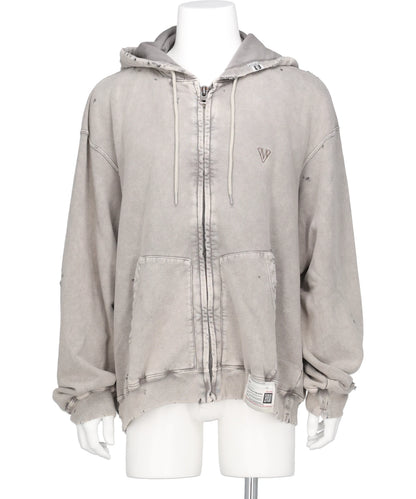 BLEACHED SWEAT PARKA