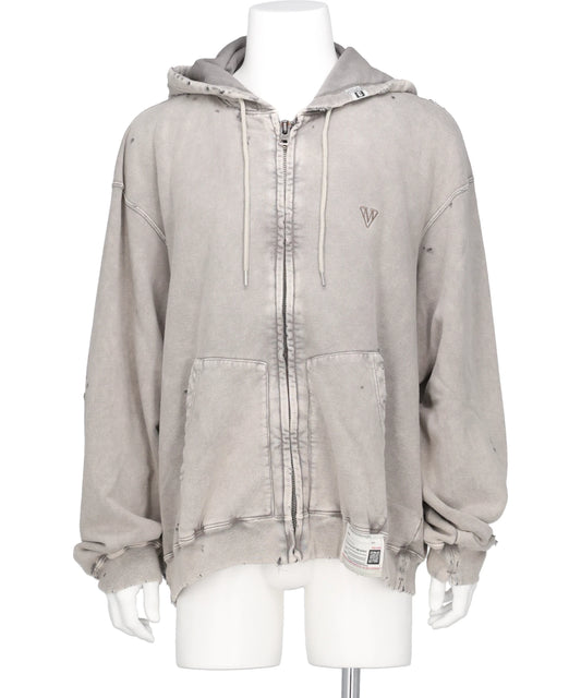 BLEACHED SWEAT PARKA