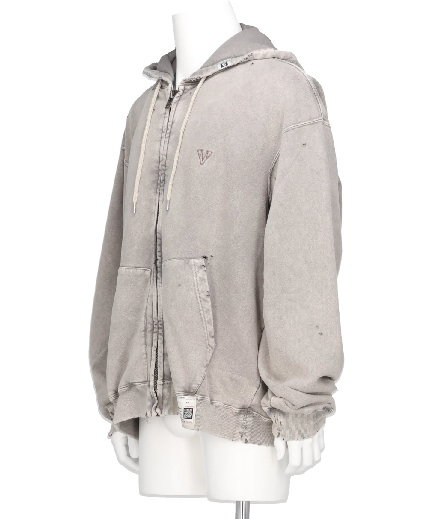 BLEACHED SWEAT PARKA