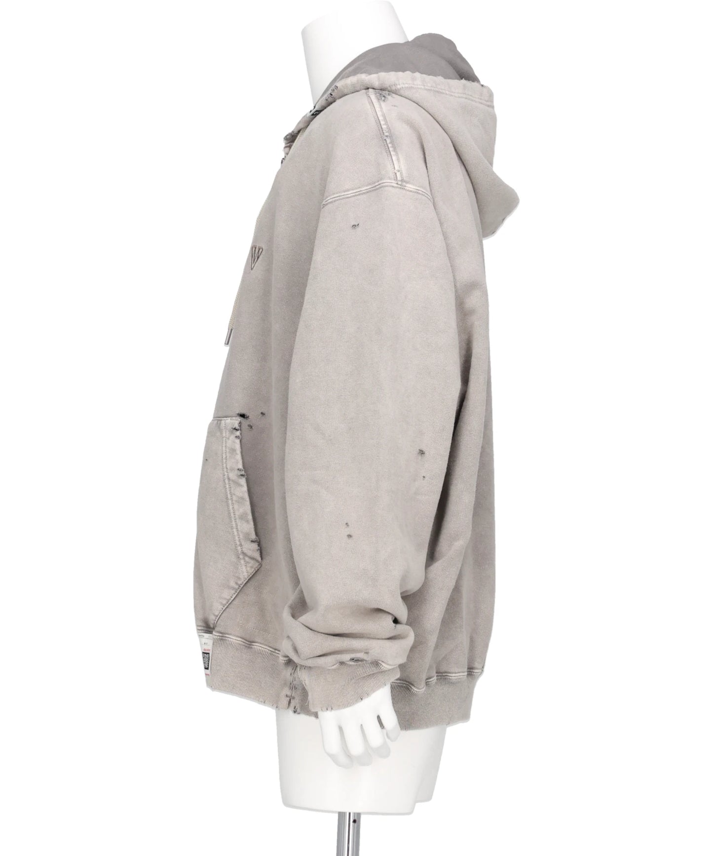 BLEACHED SWEAT PARKA