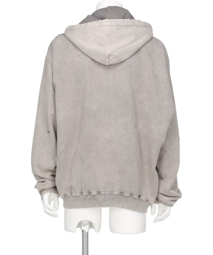 BLEACHED SWEAT PARKA