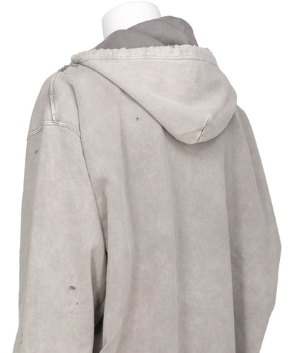 BLEACHED SWEAT PARKA
