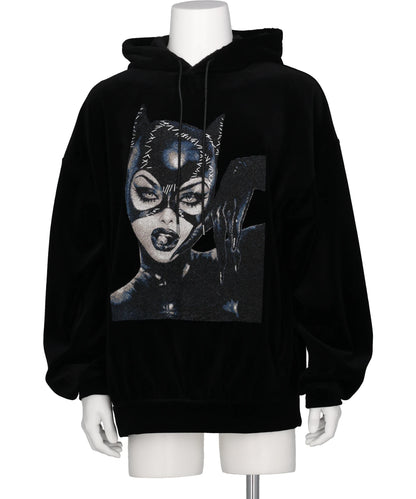 NewRose(ニューローズ)　2026AW CATWOMAN PHOTOSTITCH HOODIE /VELOR 2026AW