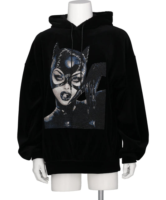 NewRose(ニューローズ)　2026AW CATWOMAN PHOTOSTITCH HOODIE /VELOR 2026AW