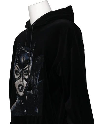 CATWOMAN PHOTOSTITCH HOODIE /VELOR