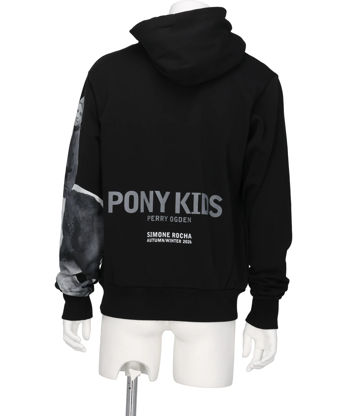 BOXY PONY KID PRINT HOODIE