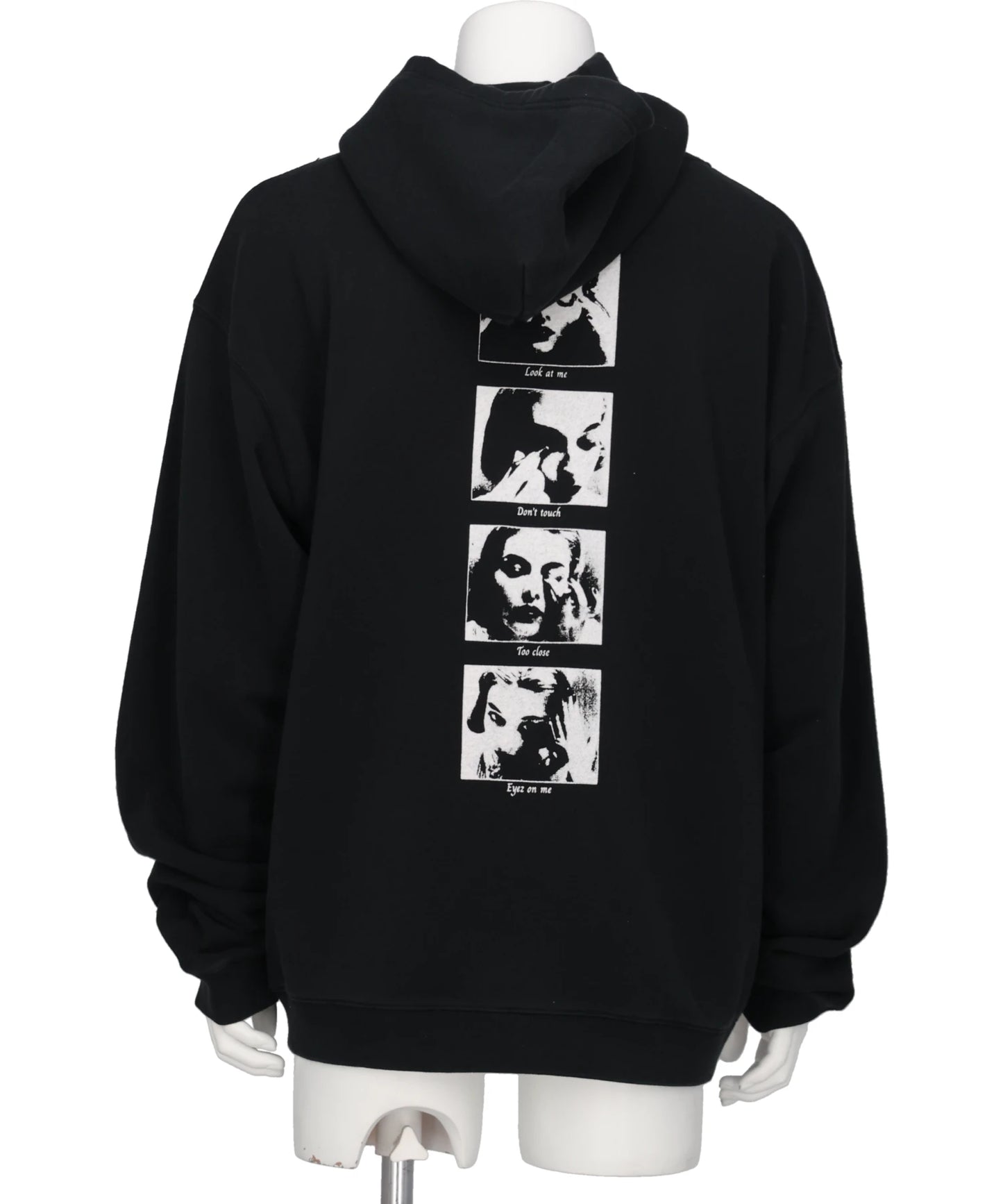 "DISTORTED GIRL"ZIP HOODIE T/C