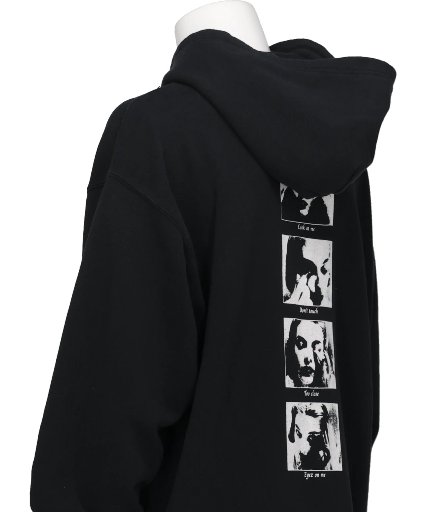 "DISTORTED GIRL"ZIP HOODIE T/C