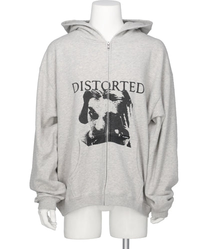 KAMIYA(カミヤ) 2026AW "DISTORTED GIRL"ZIP HOODIE T/C G17HD101