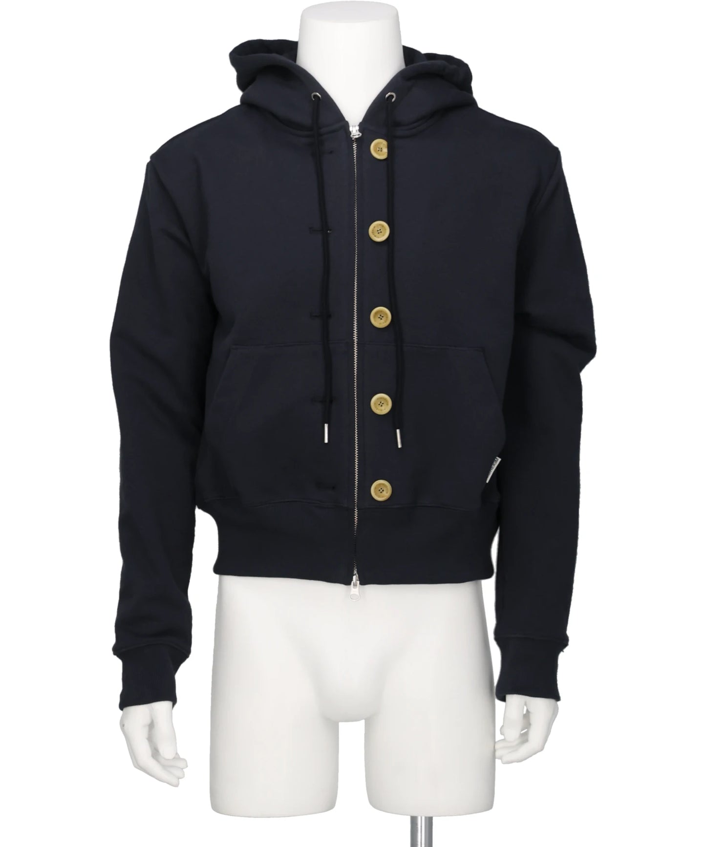 KIMHĒKIM (キムヘキム) 2026AW ASH BUTTON ZIP-UP HOODIE ZG3HD01NV