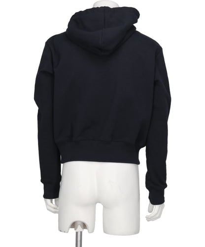 ASH BUTTON ZIP-UP HOODIE
