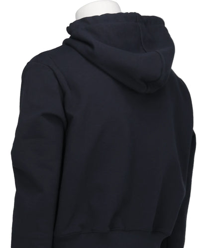 ASH BUTTON ZIP-UP HOODIE