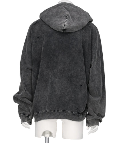 BLEACHED SWEAT HOODIE