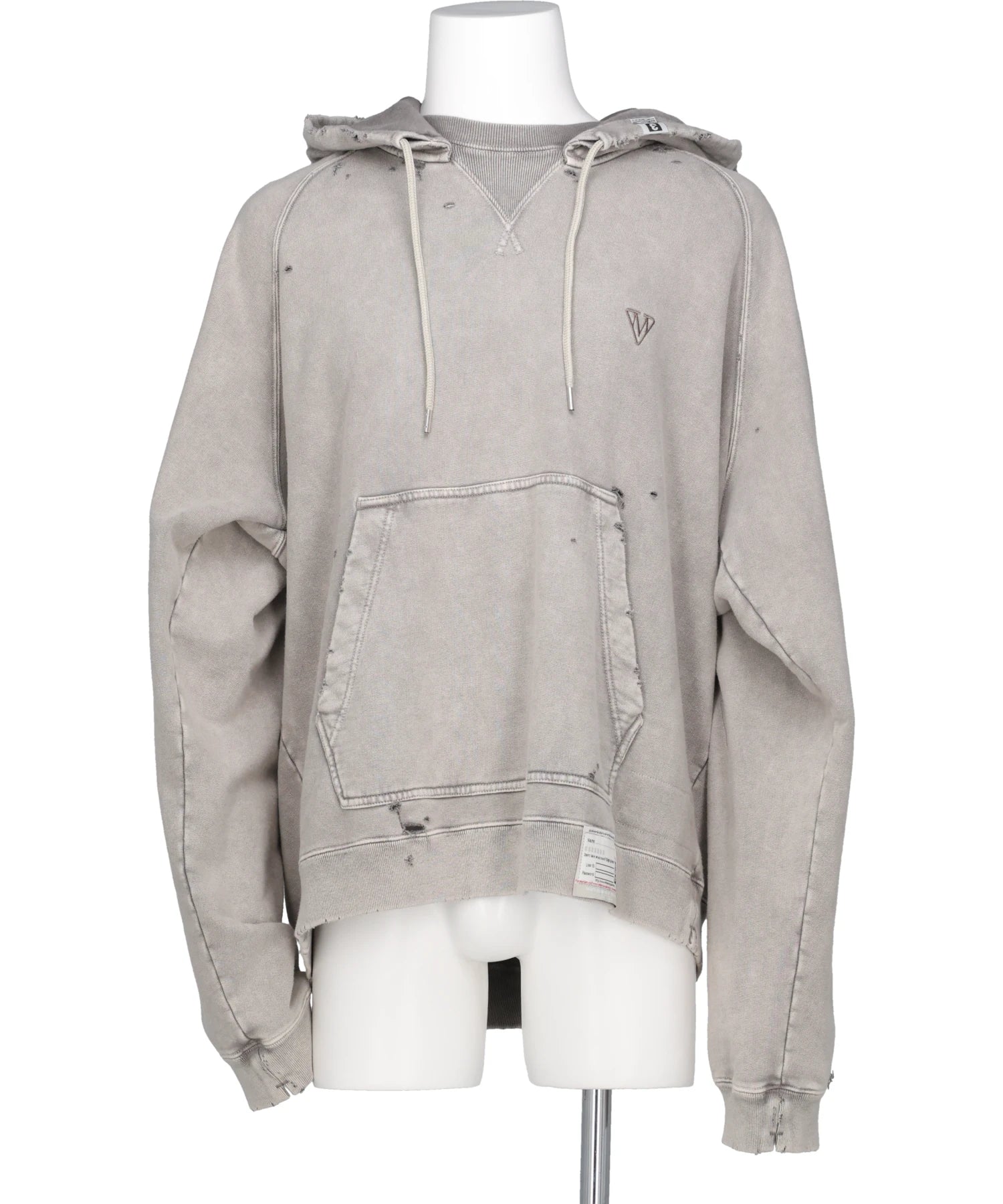 Maison MIHARA YASUHIRO(メゾンミハラヤスヒロ) 2026AW BLEACHED SWEAT HOODIE A17HD542
