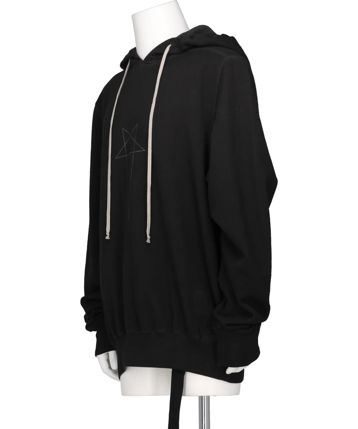 OVERSIZED HOODIE - FADED BLACK/SILVER