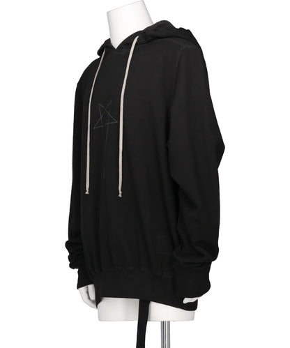 OVERSIZED HOODIE - FADED BLACK/SILVER