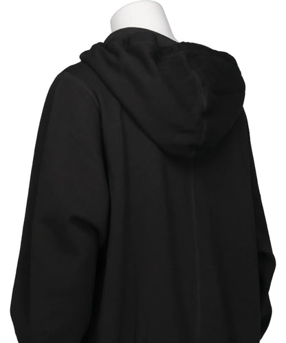 OVERSIZED HOODIE - FADED BLACK/SILVER