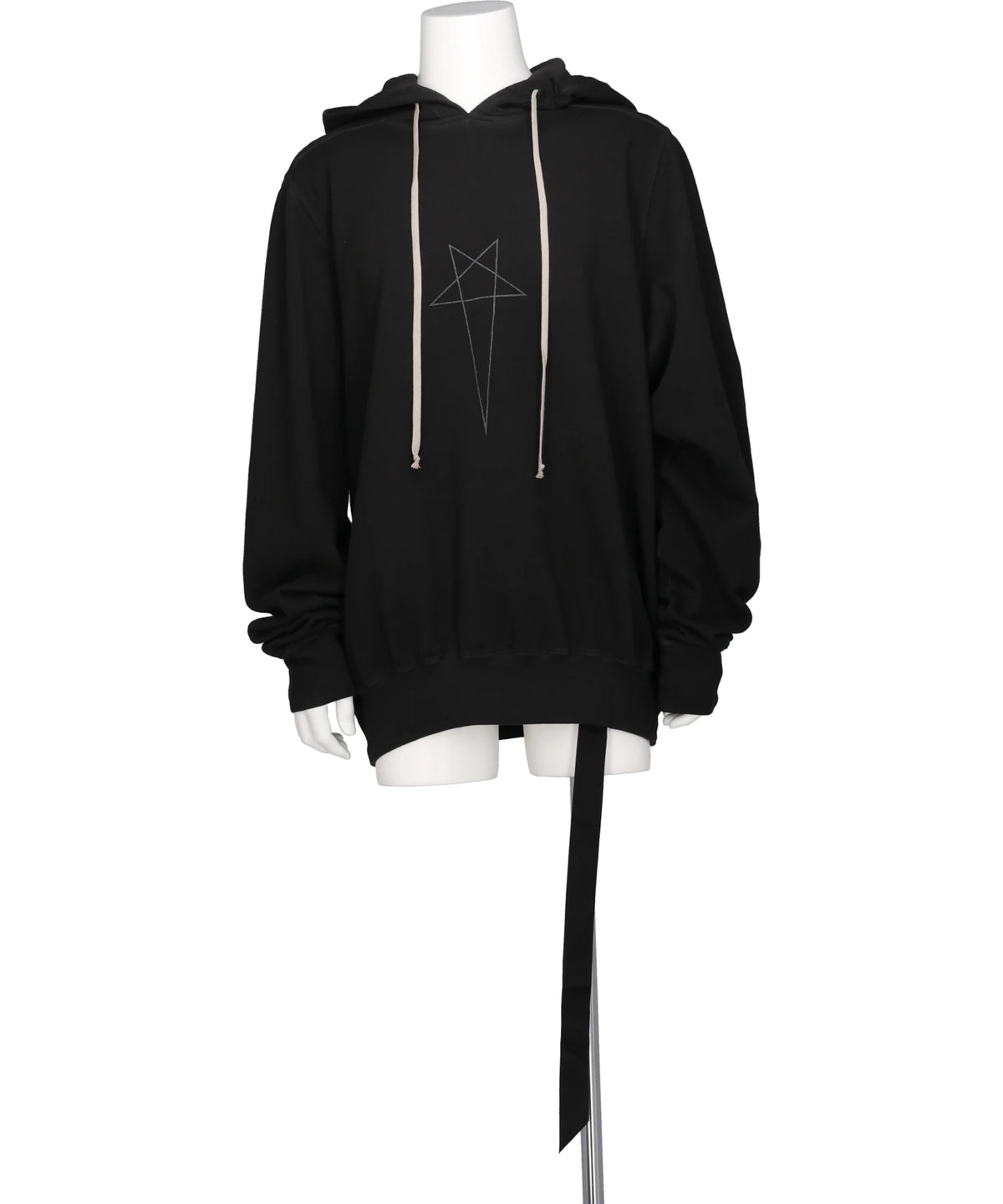 OVERSIZED HOODIE - FADED BLACK/SILVER