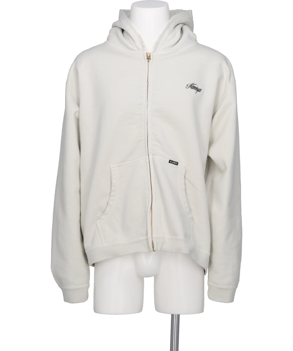 KAMIYA(カミヤ)"GREATNESS ACT-COOL"EMBROIDERED ZIP HOODIE
