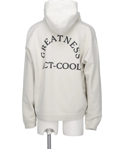 "GREATNESS ACT-COOL"EMBROIDERED ZIP HOODIE