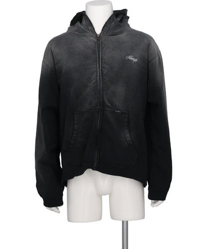 KAMIYA(カミヤ)"GREATNESS ACT-COOL"EMBROIDERED ZIP HOODIE