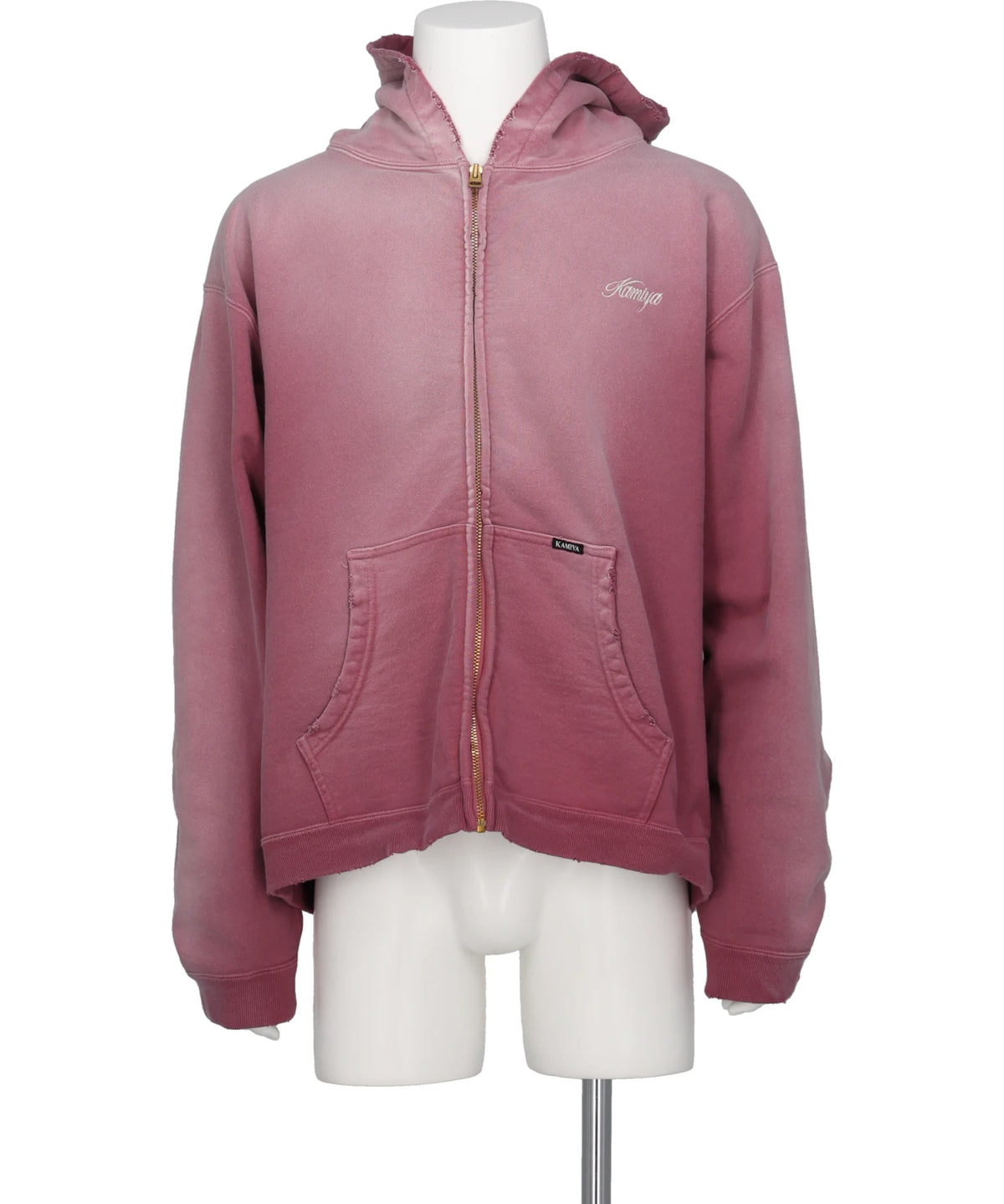 KAMIYA(カミヤ)　"GREATNESS ACT-COOL"EMBROIDERED ZIP HOODIE