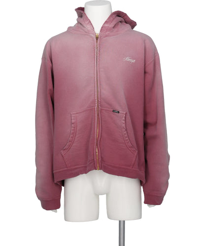 KAMIYA(カミヤ)　"GREATNESS ACT-COOL"EMBROIDERED ZIP HOODIE