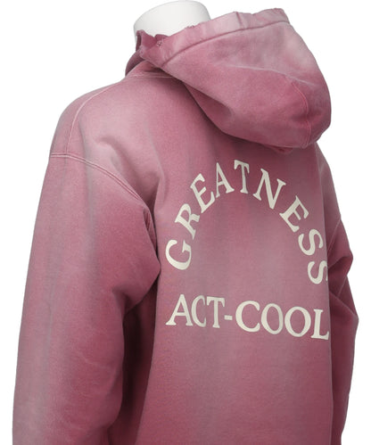 "GREATNESS ACT-COOL"EMBROIDERED ZIP HOODIE