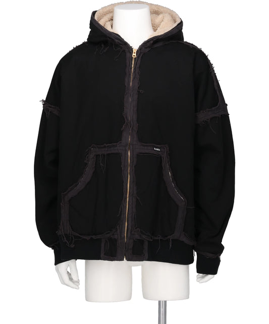 blackmeans × KAMIYADECONSTRUCTED ZIP PARKA