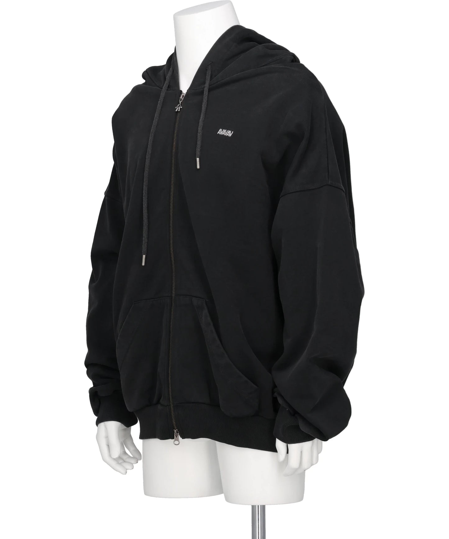 SHOULDERLESS HOODIE AV-LOGO