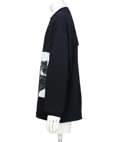 ALMOSTBLACKE~YUICHI INOUE REMAKE PRINT SWEAT