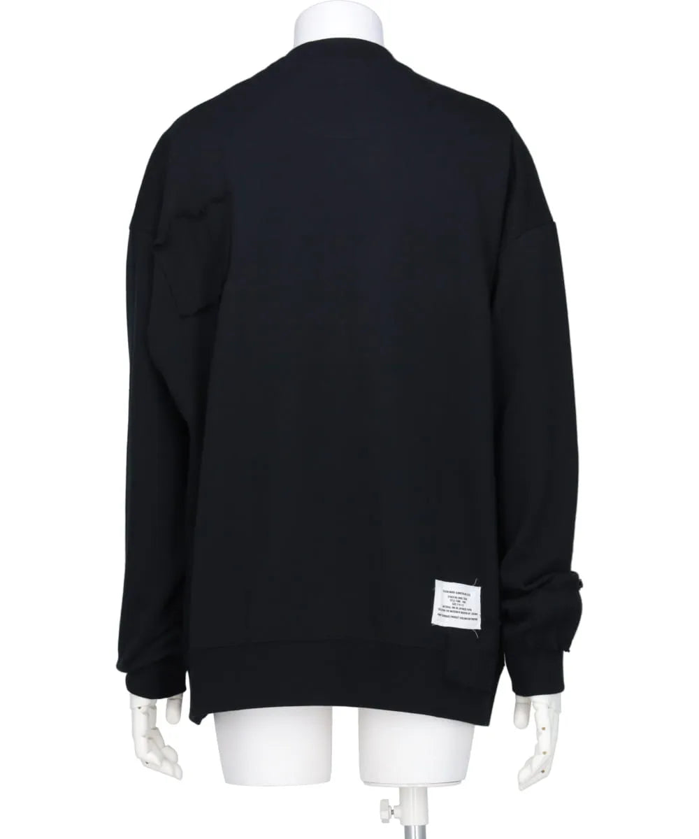 ALMOSTBLACKE~YUICHI INOUE REMAKE PRINT SWEAT
