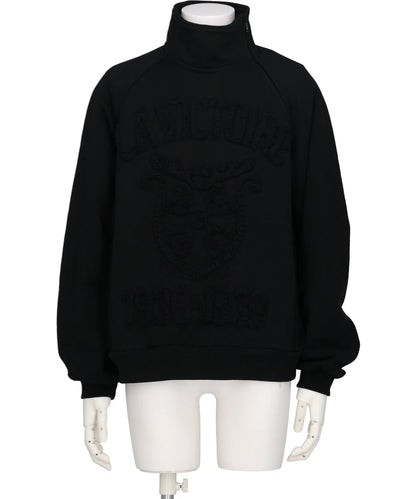 TAPE EMBROIDERY JERSEY SWEAT SHIRT