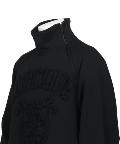 TAPE EMBROIDERY JERSEY SWEAT SHIRT