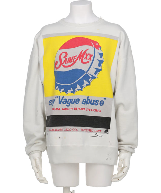 SAINT Mxxxxxx(セントマイケル) CRW NECK SWT/VAGUE ABUSE