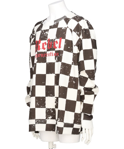 CHECKERED FLAG RAGLAN SWEAT