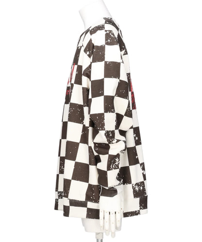 CHECKERED FLAG RAGLAN SWEAT