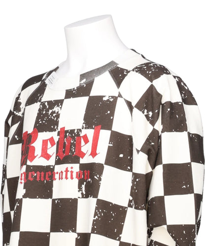 CHECKERED FLAG RAGLAN SWEAT