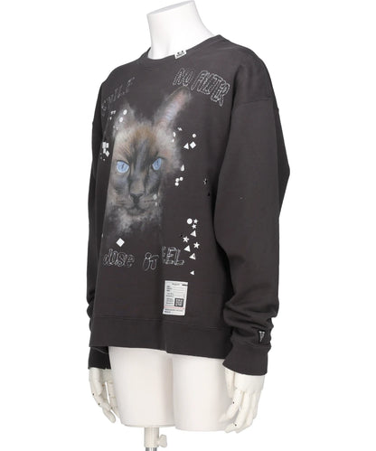 EMBELLISHED DISTRESSED PULLOVER