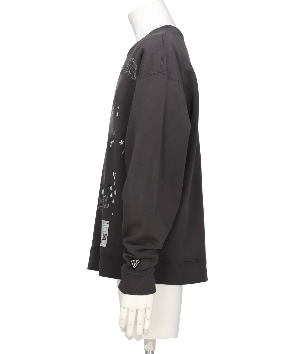 EMBELLISHED DISTRESSED PULLOVER