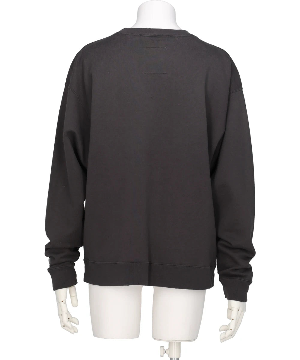 EMBELLISHED DISTRESSED PULLOVER