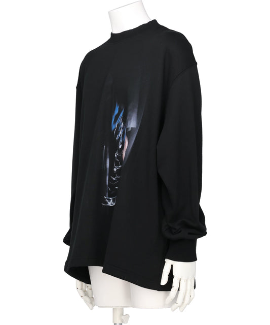 GRAPHIC SIDE SEAM POCKET SWEATSHIRT