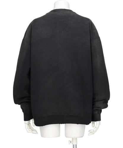 “KAMIYA LOGO” DISTRESSED ZIPSWEAT JACKET