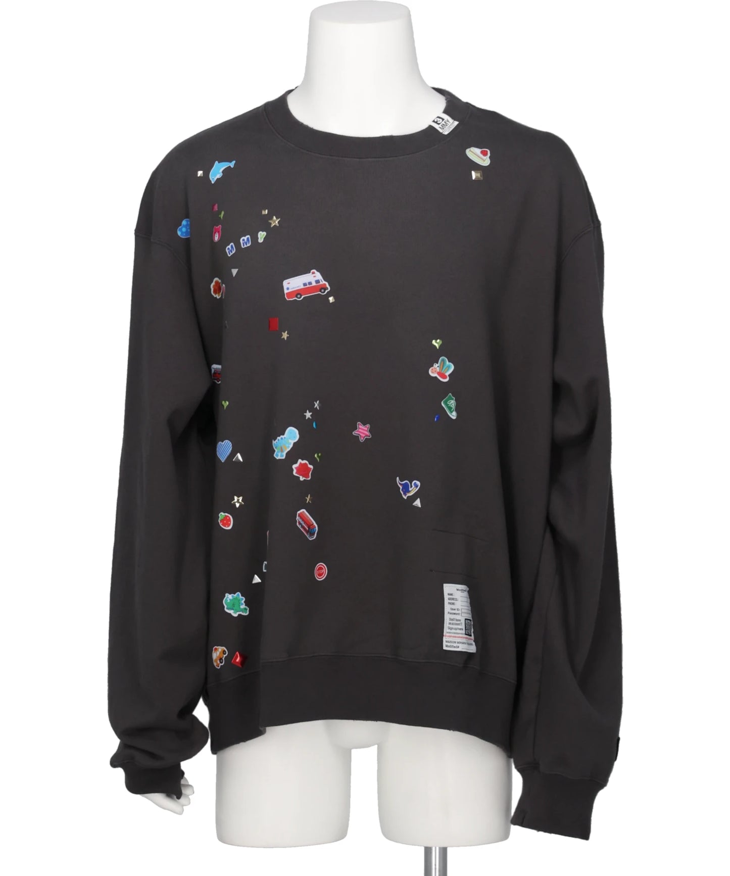 Maison MIHARA YASUHIRO(メゾンミハラヤスヒロ) 2026AW KIDS STICKER SWEAT PULLOVER J17PO731