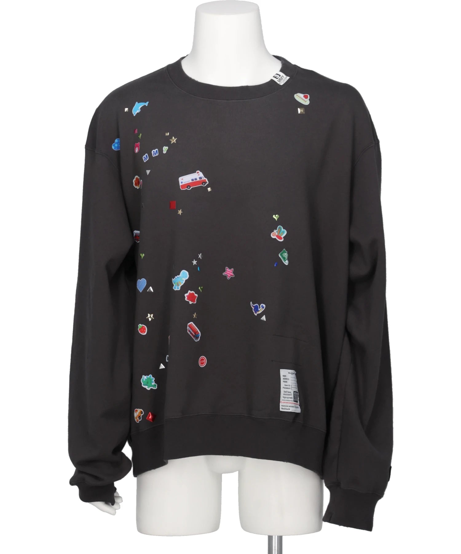 Maison MIHARA YASUHIRO(メゾンミハラヤスヒロ) 2026AW KIDS STICKER SWEAT PULLOVER J17PO731