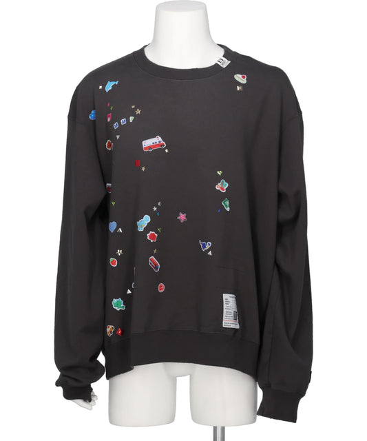 Maison MIHARA YASUHIRO(メゾンミハラヤスヒロ) 2026AW KIDS STICKER SWEAT PULLOVER J17PO731