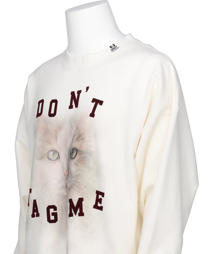 CAT PRINTED SWEAT PULLOVER