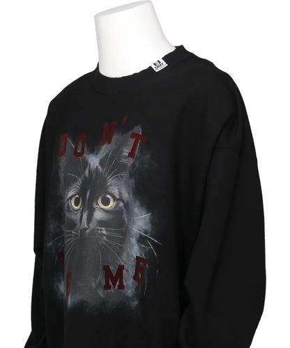 CAT PRINTED SWEAT PULLOVER
