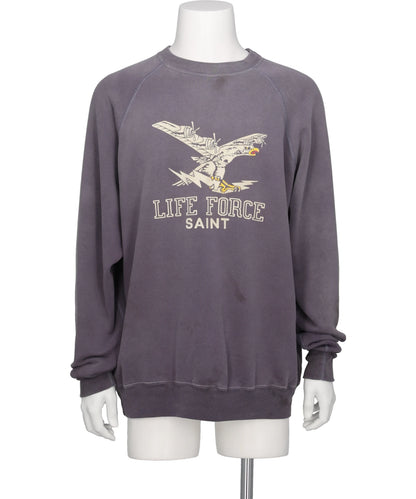 SAINT Mxxxxxx（セント マイケル)RAGLAN CRW N SWT/LIFE FORCE